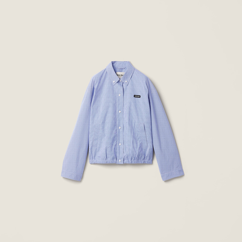Gingham check blouson jacket 1