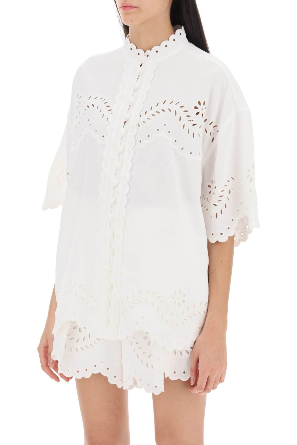 JUNIE TUNIC SHIRT WITH CUTWORK EMBROIDERIES - 5