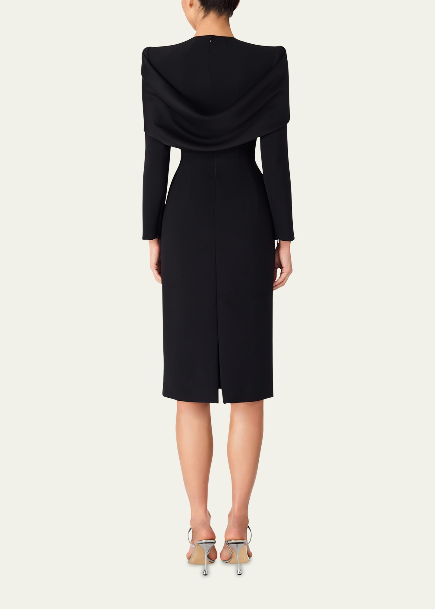 Penny Gathered Cape Dress - 3