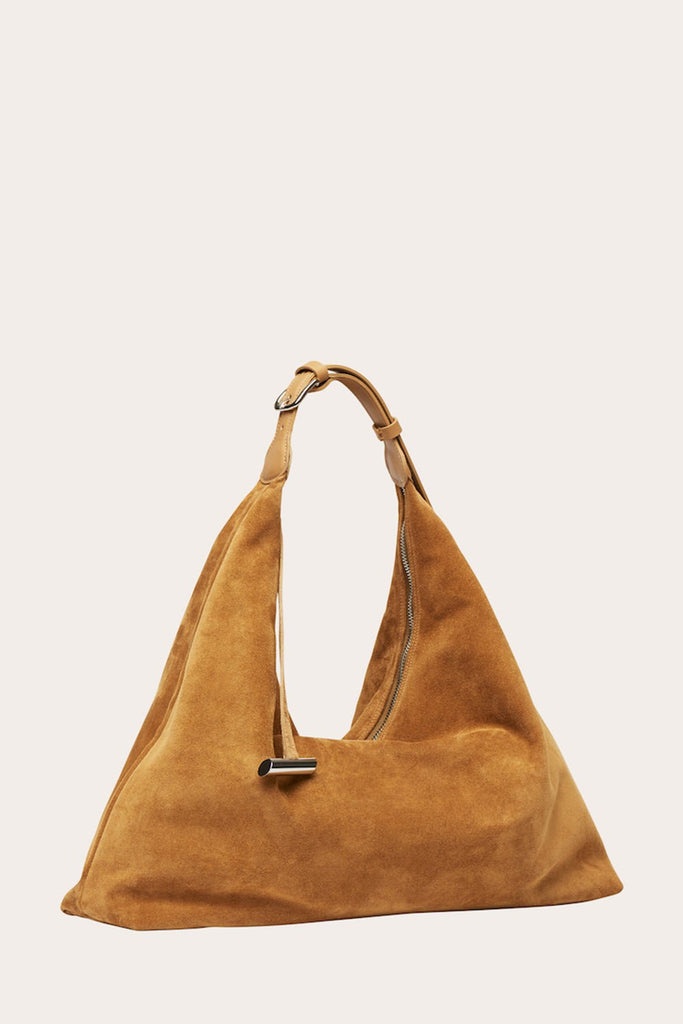 PILLOW HOBO BEIGE SUEDE - 4