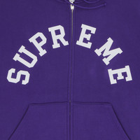 Supreme Supreme x Champion Zip Up Hooded Sweatshirt 'Purple