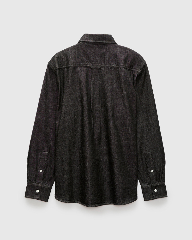 3sixteen Denim Button-Down Shirt in Black White outlook