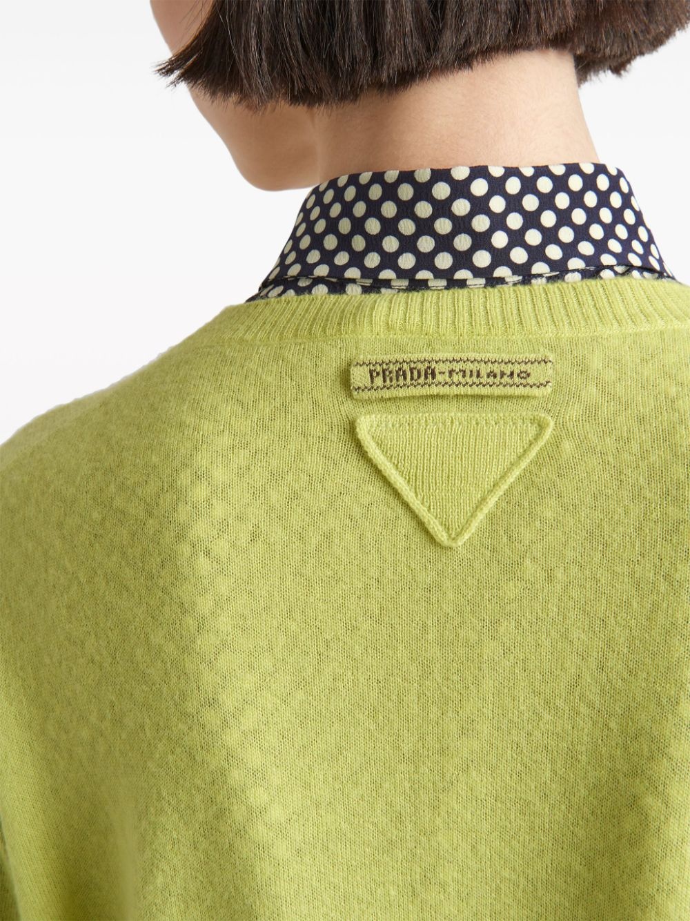 logo-appliquÃ© cashmere jumper - 6