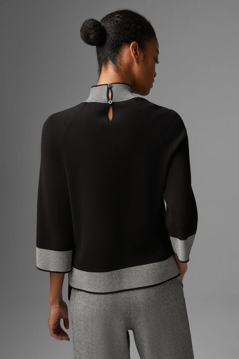 Magda sweater in Black/White - 3