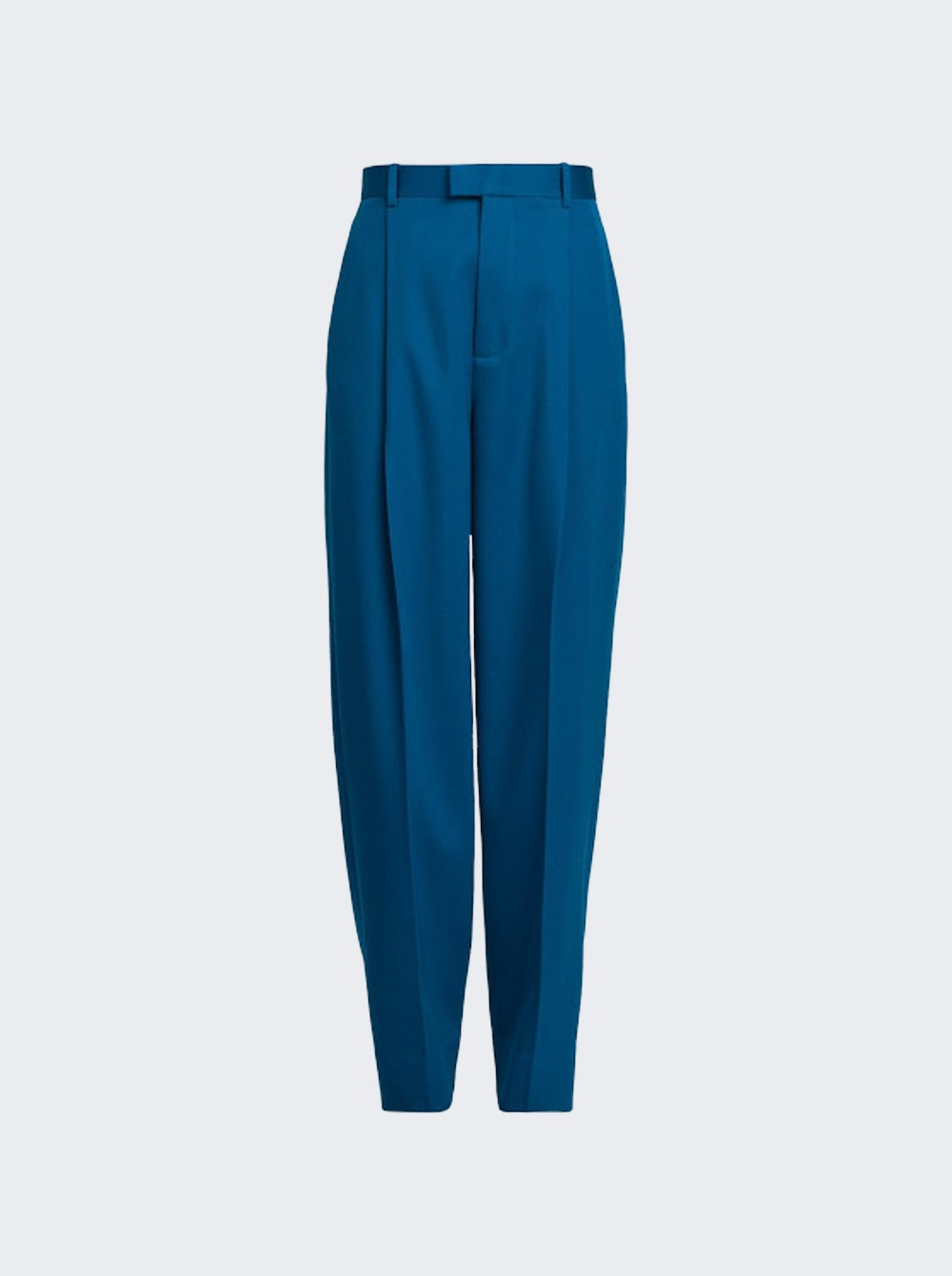 Wool Gabardine Trousers Pacific Blue - 1