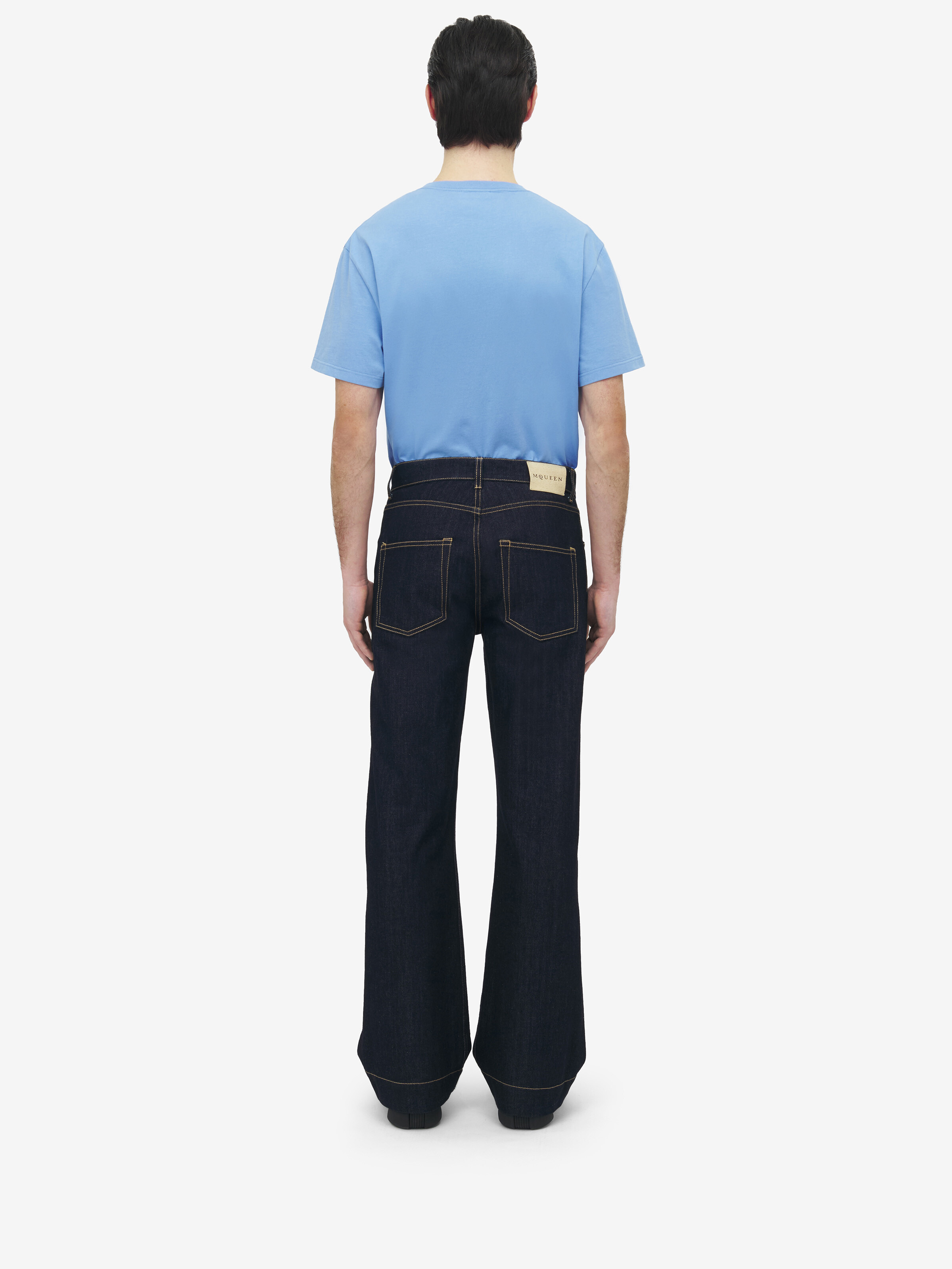 Wide Leg Denim Jeans - 4