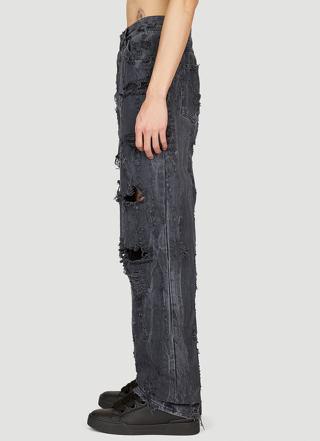 Dolce & Gabbana Men Distressed Denim Jeans - 3