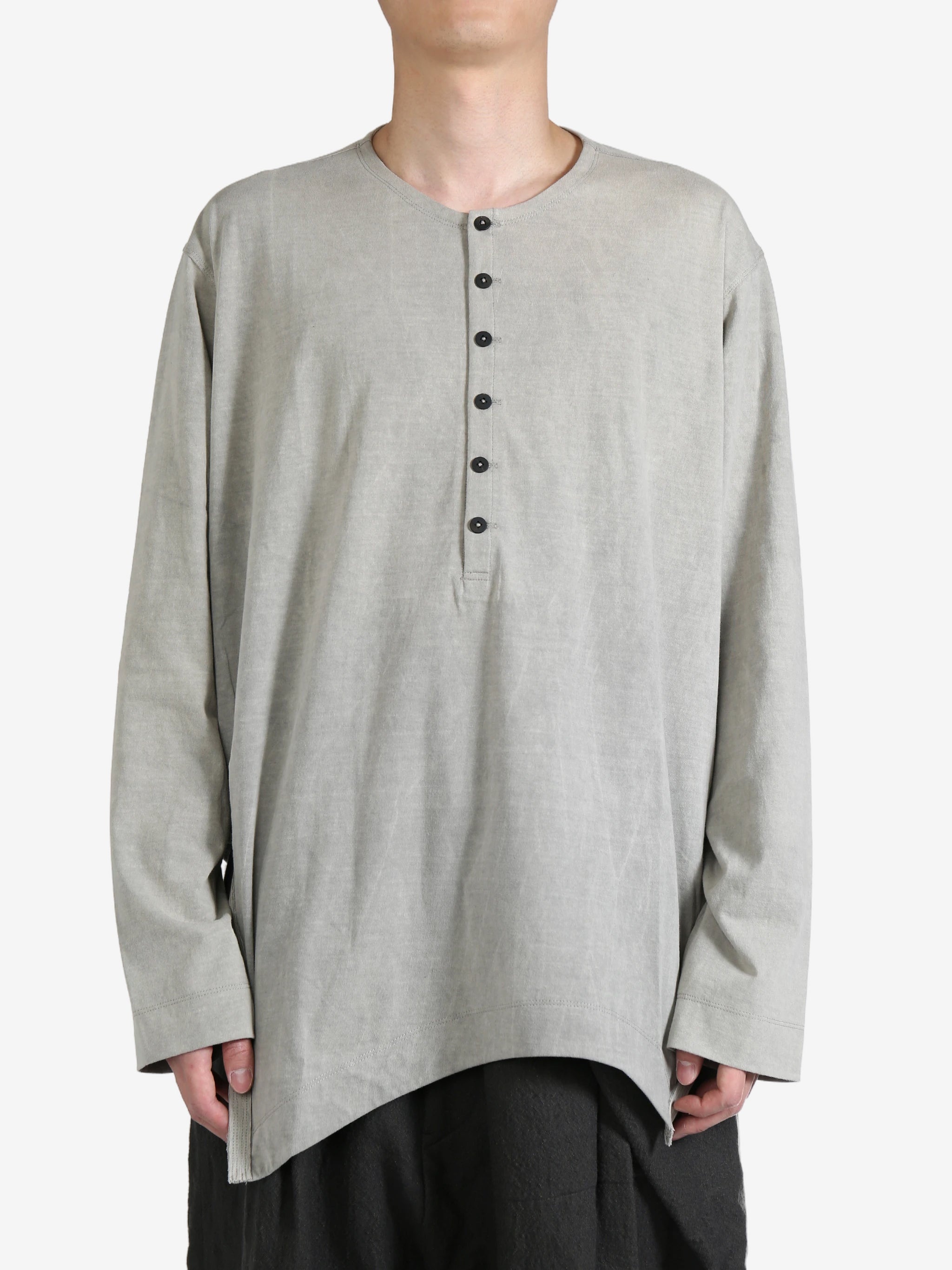 トップス ZIGGY CHEN Henly-Neck Long Sleeves HENLEY-NECK LONG SLEEVE T-SHIRT – ZIGGY CHEN