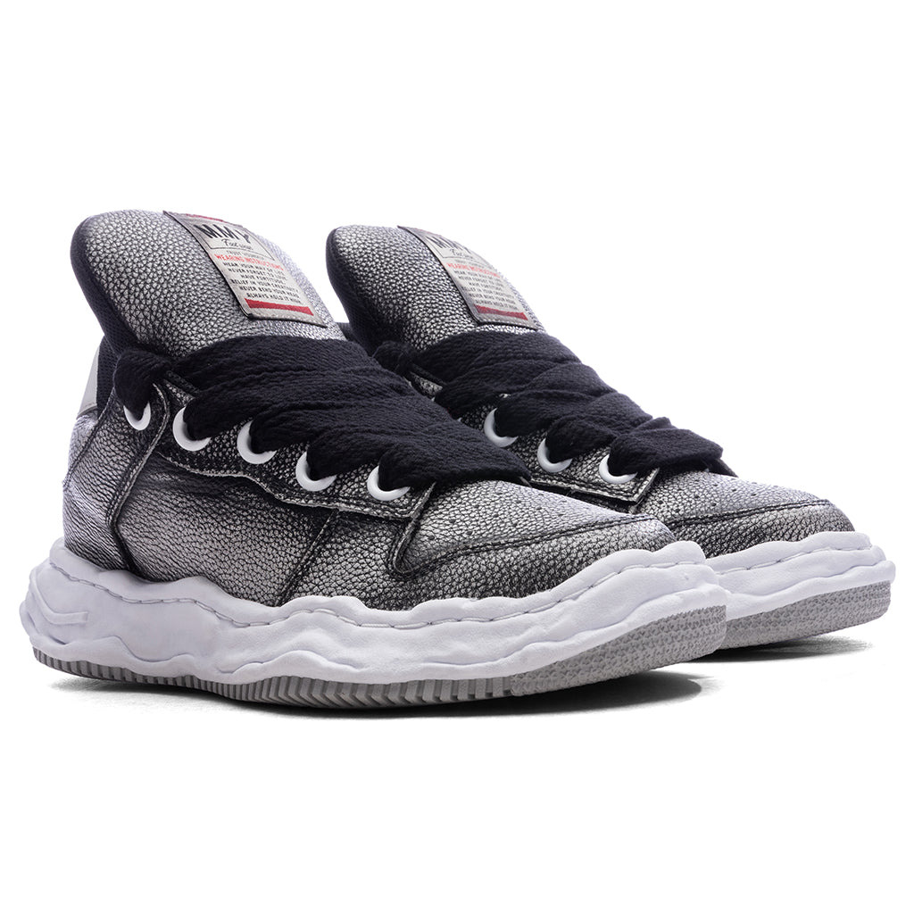 WAYNE PUFFER LOW OG SOLE BRUSHED SHRINK LEATHER - BLACK - 2