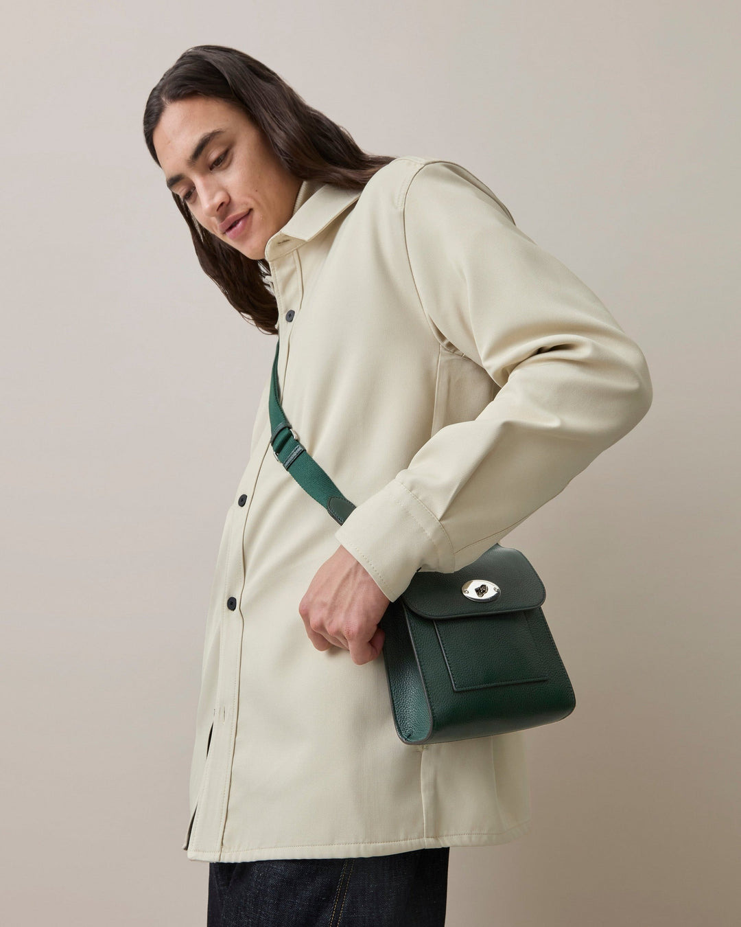 Small Antony Mulberry Green Small Classic Grain Leather - 6