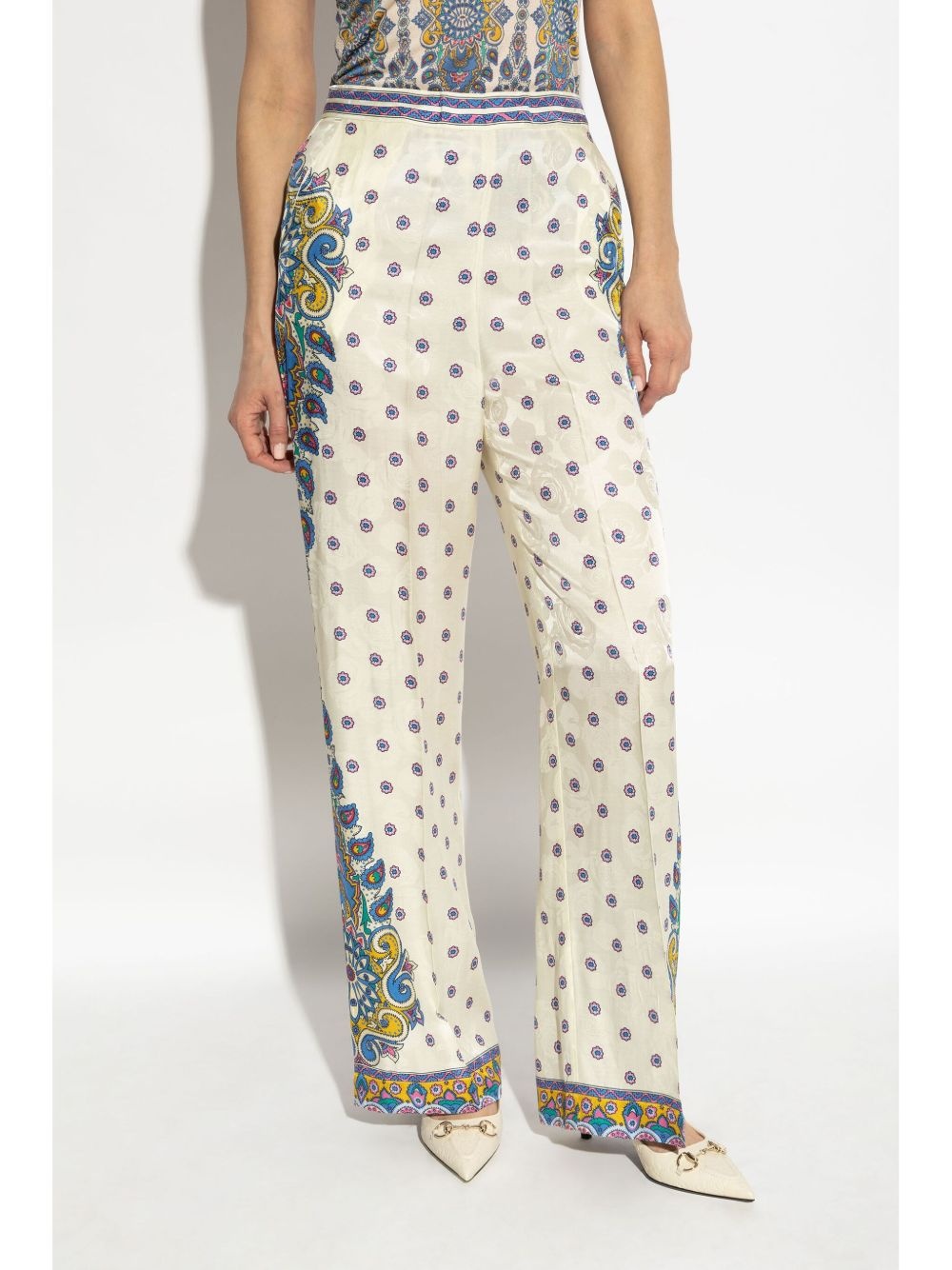 paisley-print trousers - 3