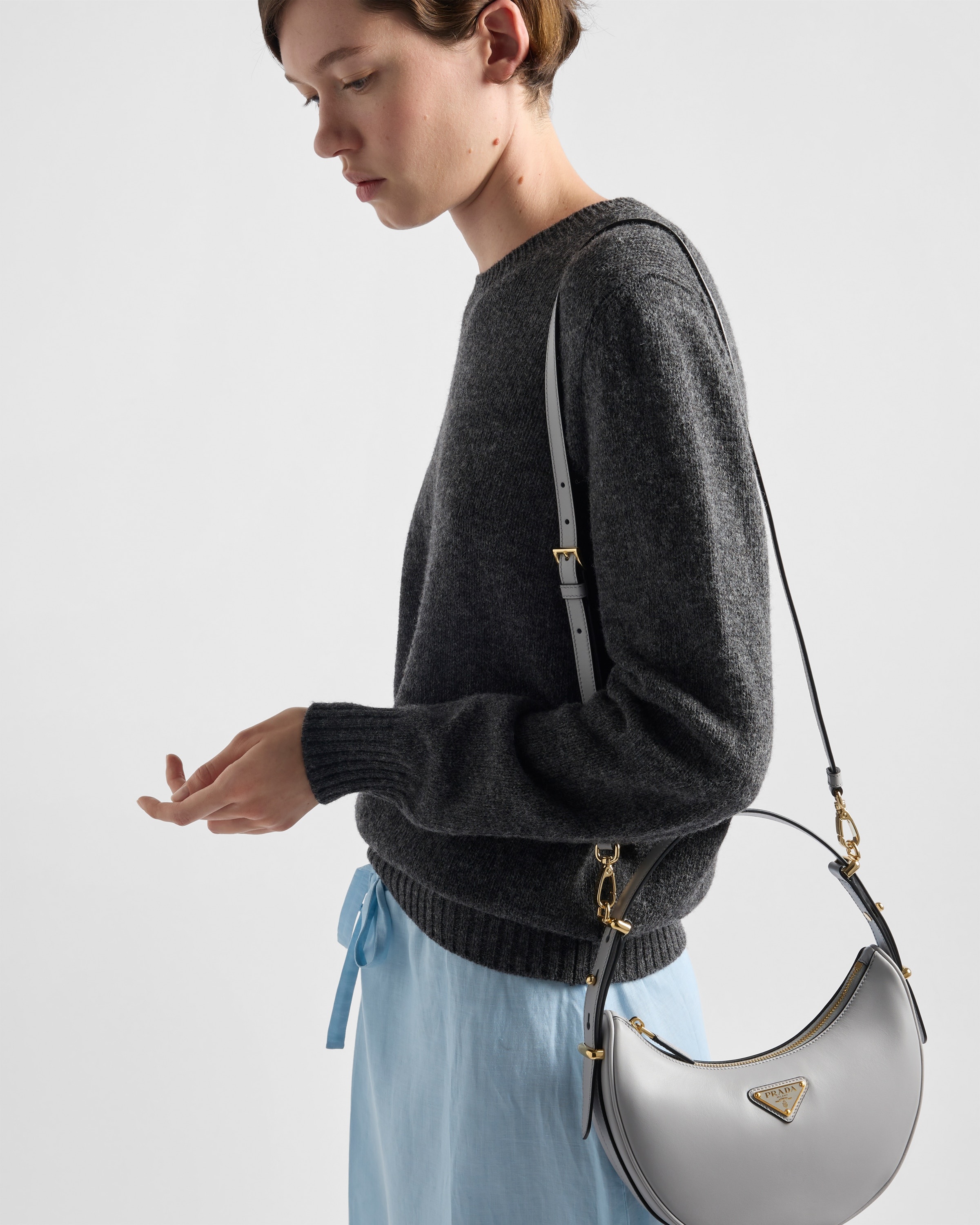 Prada Arqué leather shoulder bag - 9