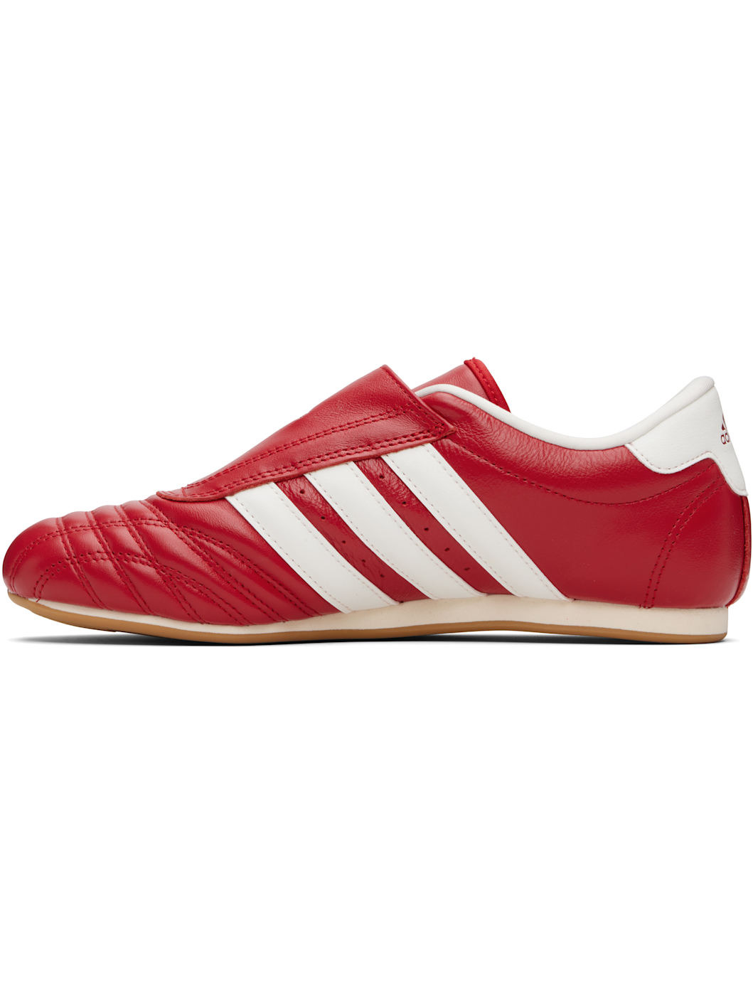 Red & Off-White 'Adidas' Taekwondo Sneakers - 3