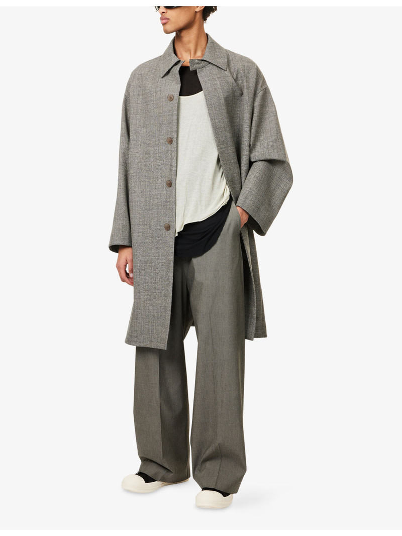 Fear of God Logo-Patch Relaxed-Fit Wool Trench Coat outlook