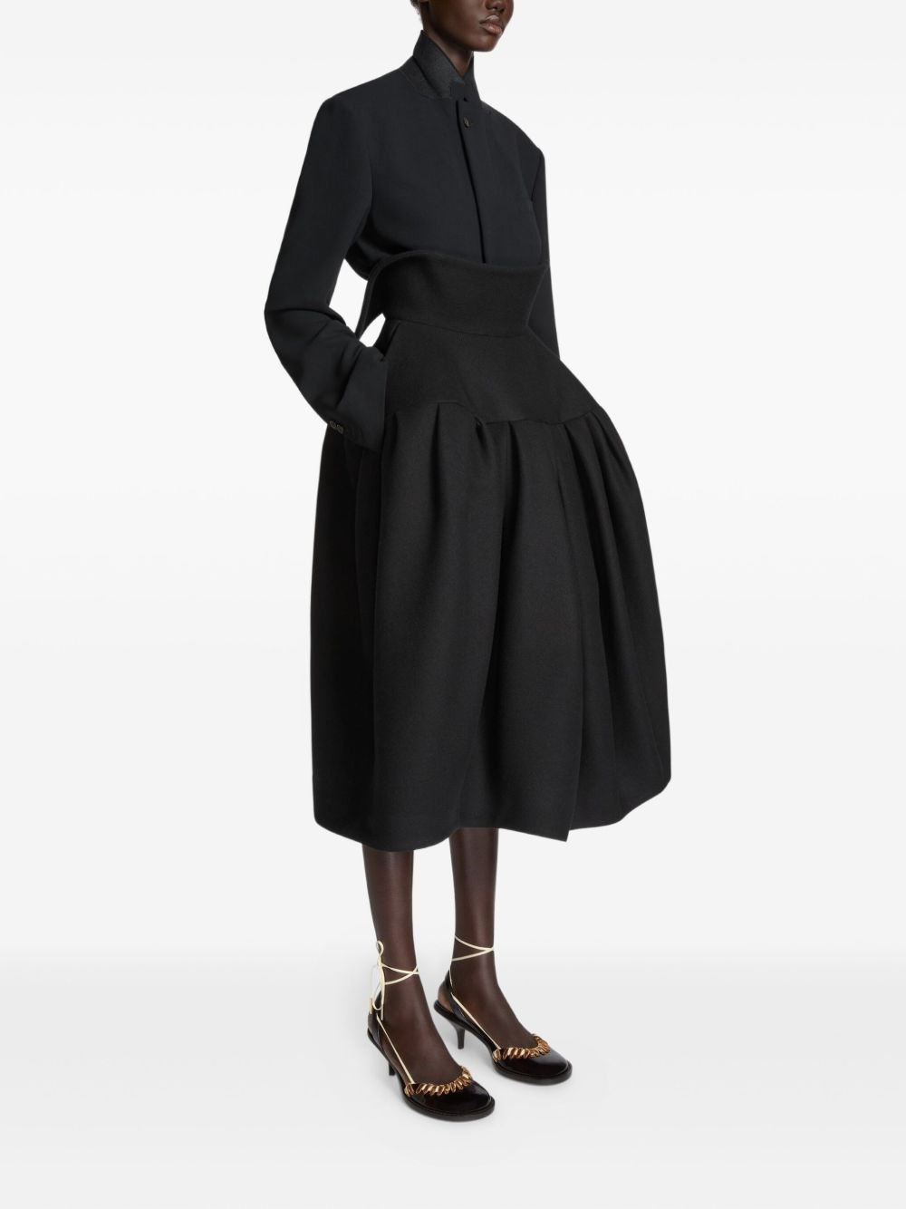 wool cloth skirt - 4