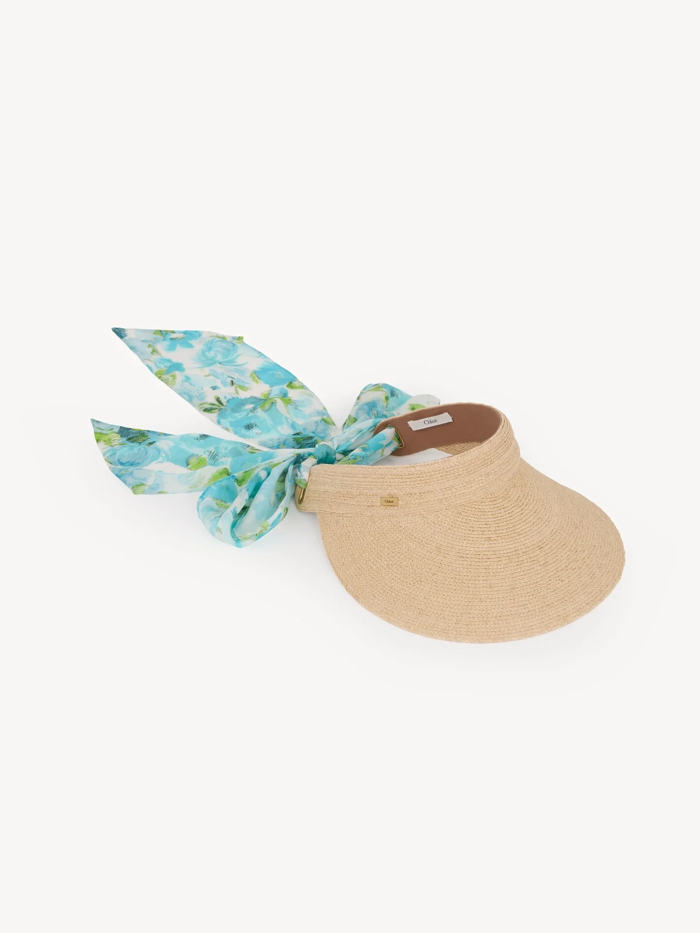 THE CHLOÉ VISOR IN RAFFIA - 1