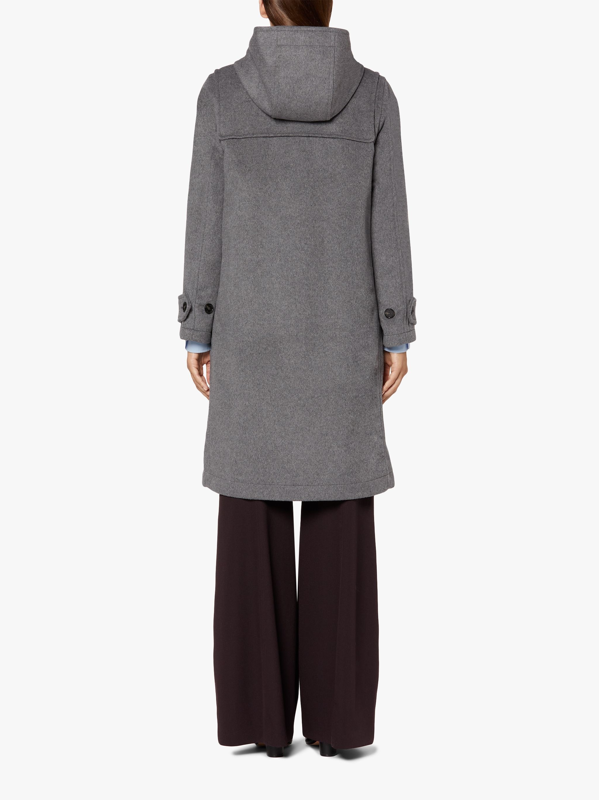 INVERALLAN LIGHT GREY WOOL & CASHMERE DUFFLE COAT | LM-1090BS - 4