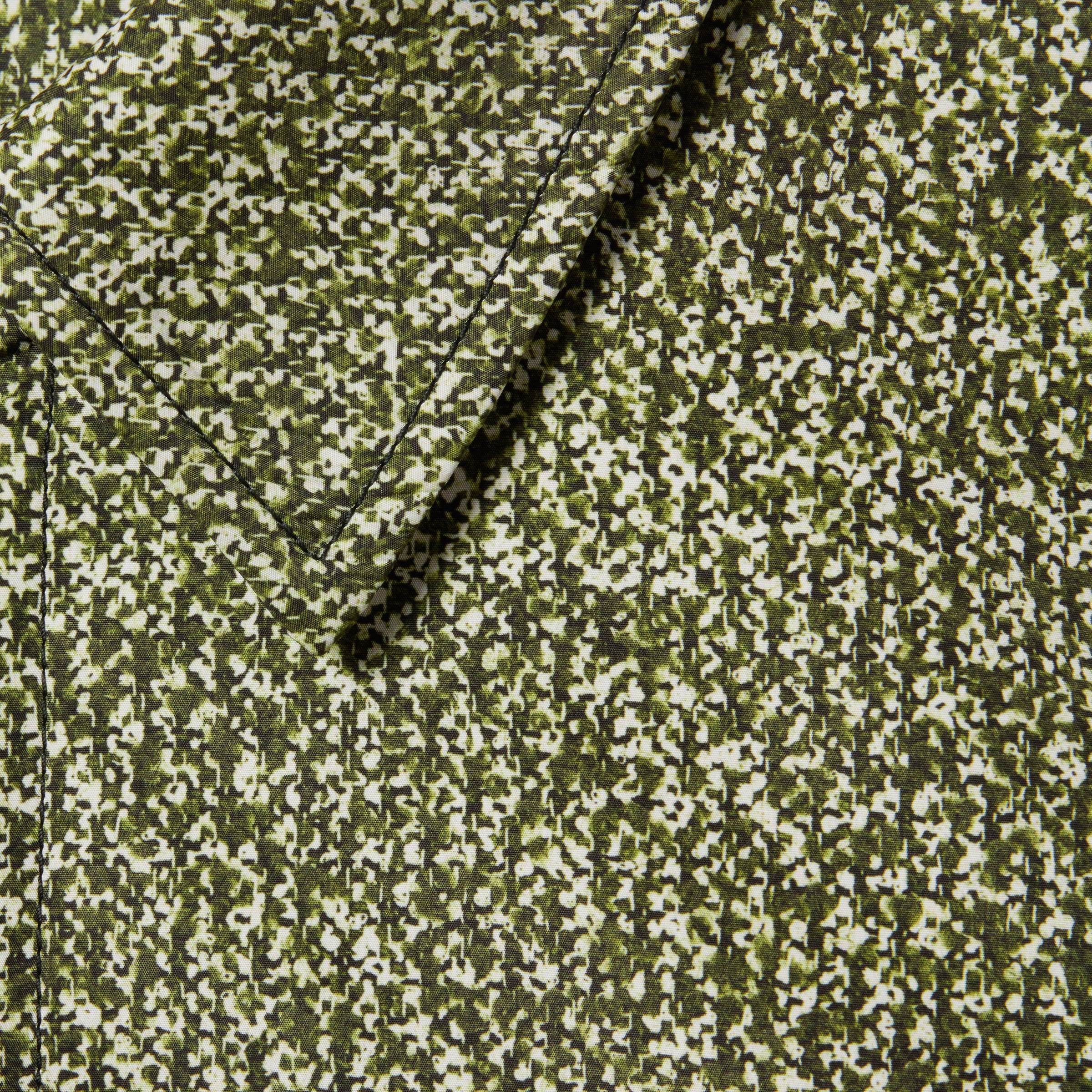 Bonded poplin coat with bouclé print - 7