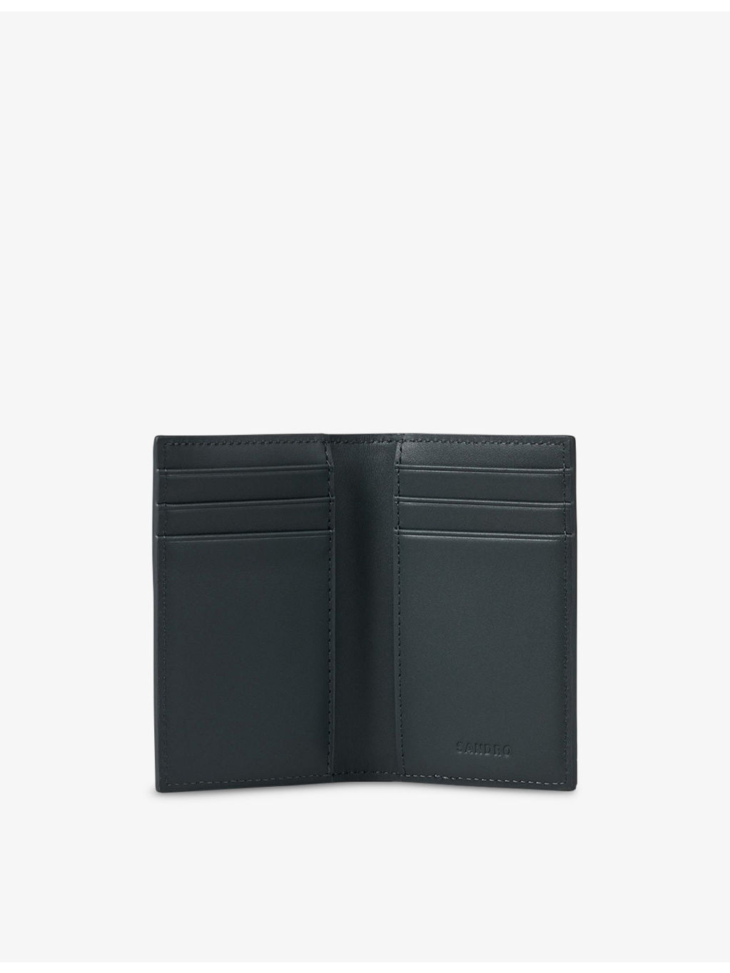 Logo-embossed faux-leather card holder - 3