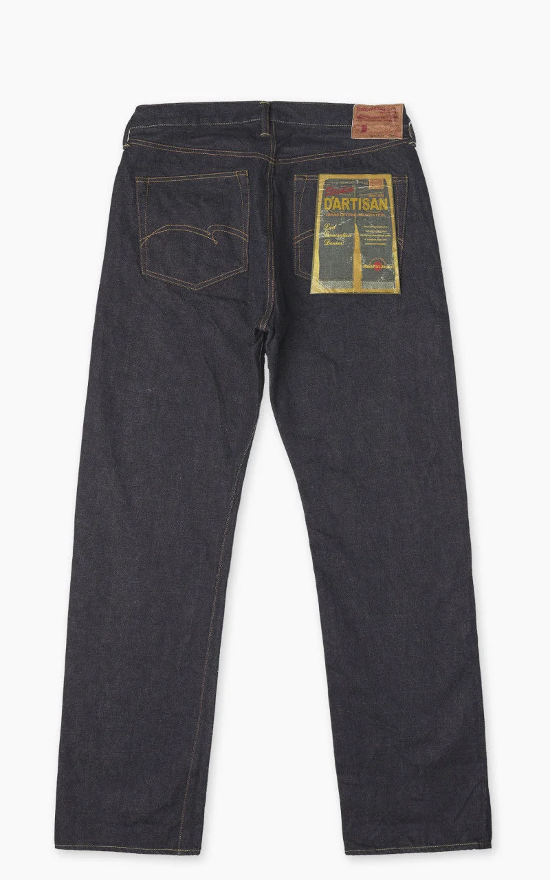 STUDIO D'ARTISAN SD-101W REGULAR STRAIGHT SELVEDGE JEANS ONE WASH INDIGO - 1