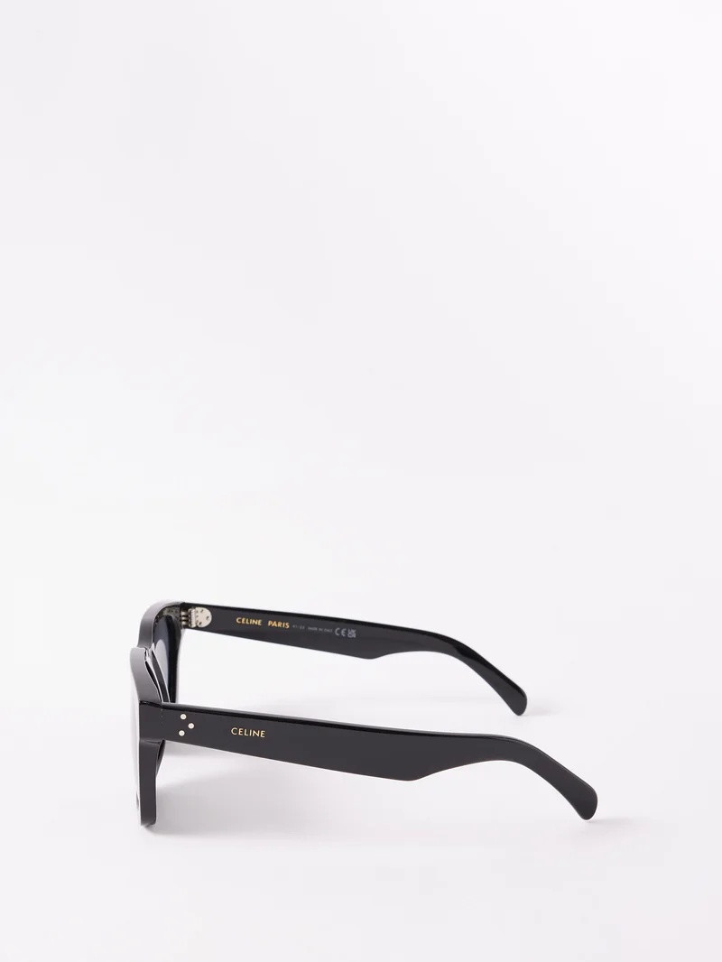 Bold D-frame acetate sunglasses 3