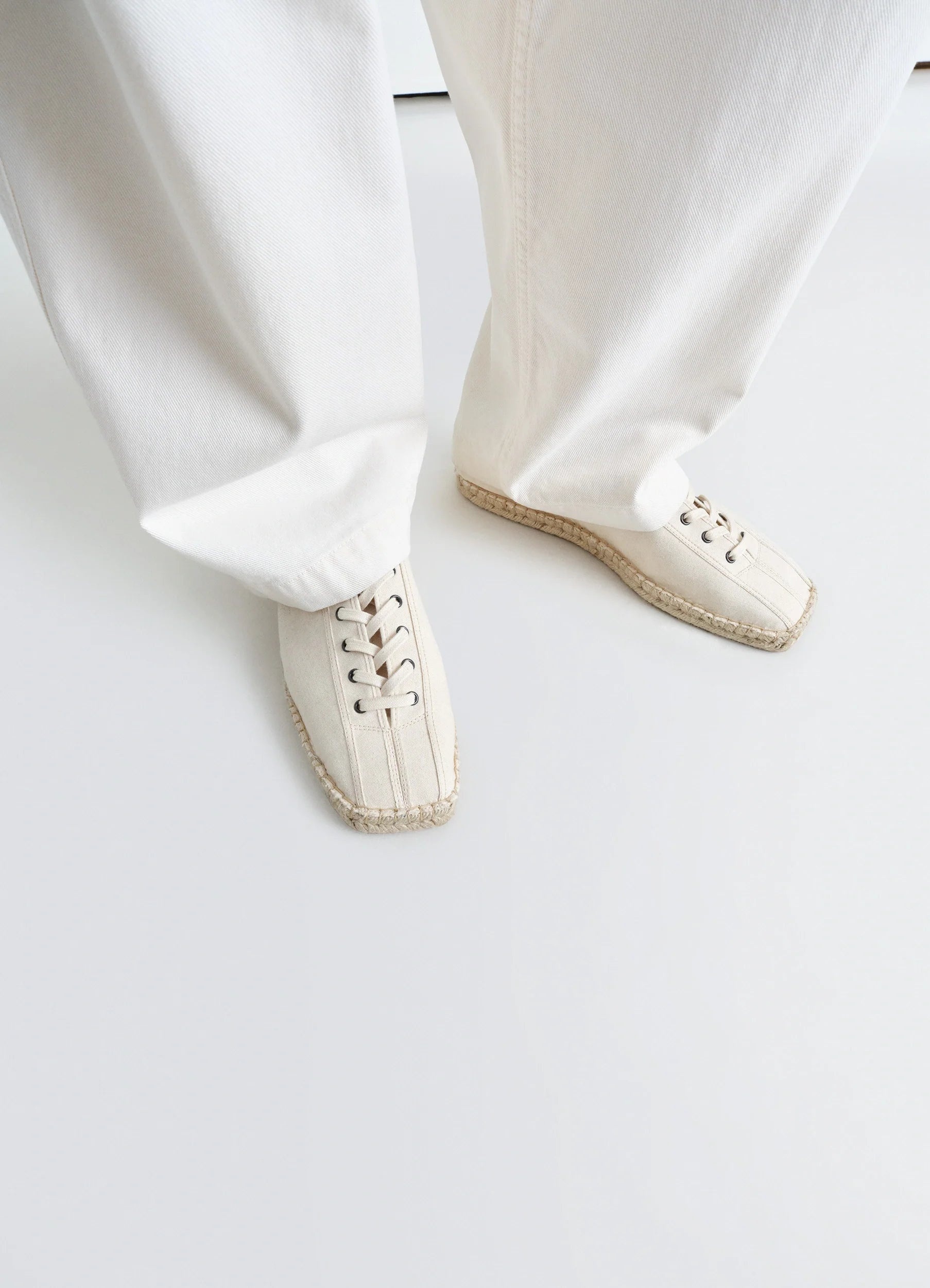 LINOLEUM LACED ESPADRILLES - 2