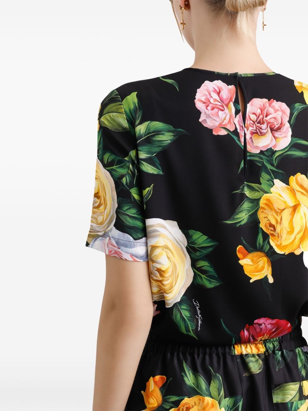 floral-print blouse - 5
