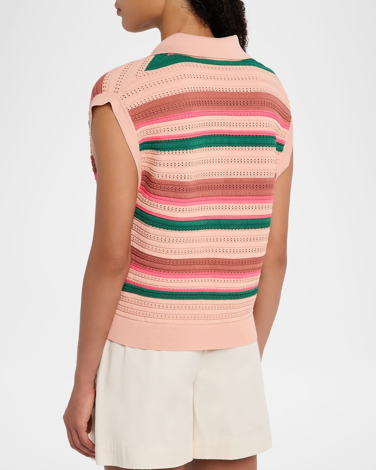 Hantwerp Striped Knit Polo - 3
