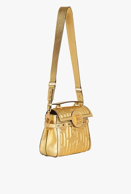 Gold quilted leather B-Buzz 23 bag - 2