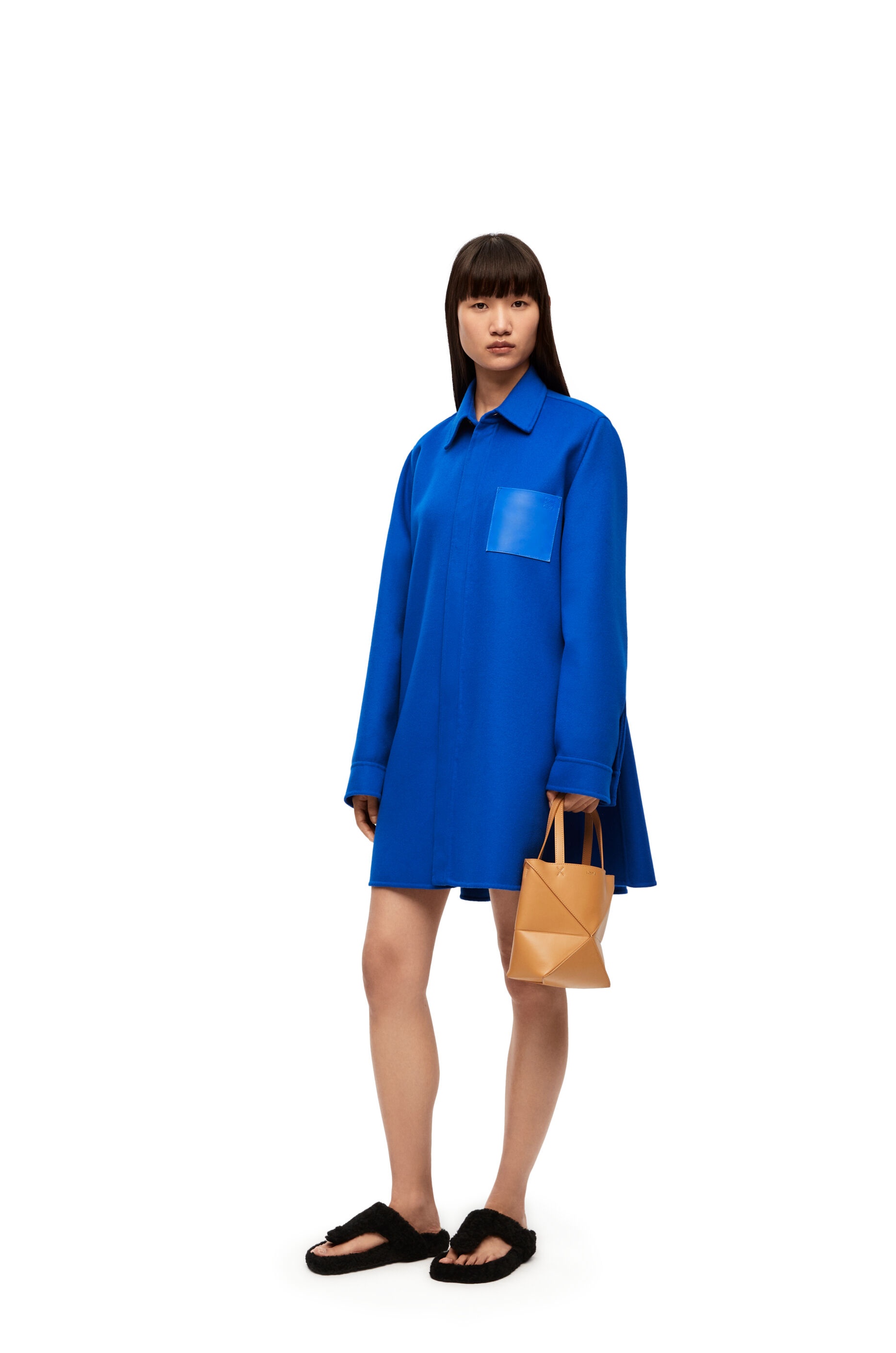 Trapeze coat in wool and cashmere - 2