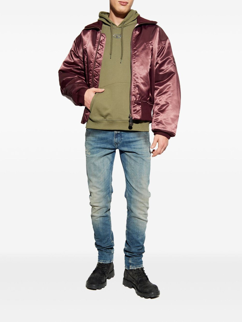 Diesel S-Norm logo-plaque hoodie outlook