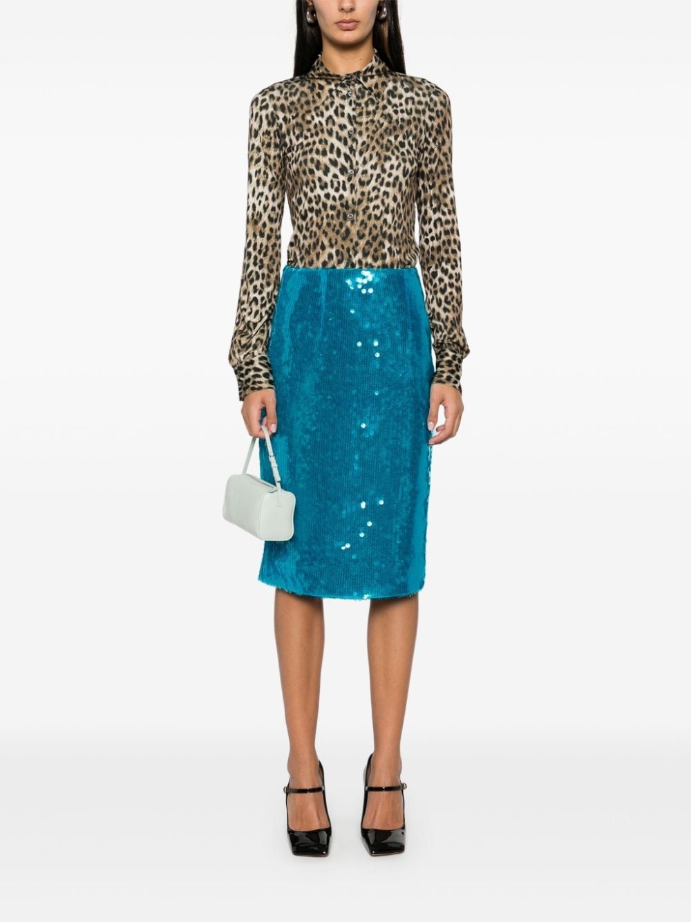 leopard-print blouse - 2