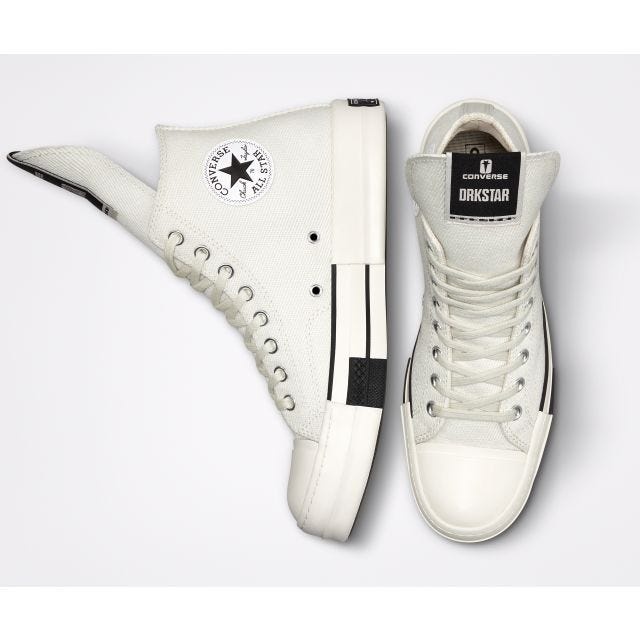 DRKSHDW x Converse white DRKSTAR sneakers - 2