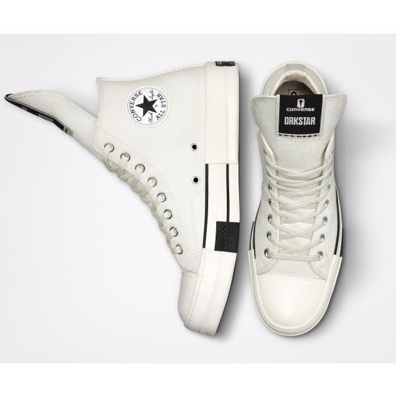 Rick Owens DRKSHDW DRKSHDW x Converse white DRKSTAR sneakers outlook
