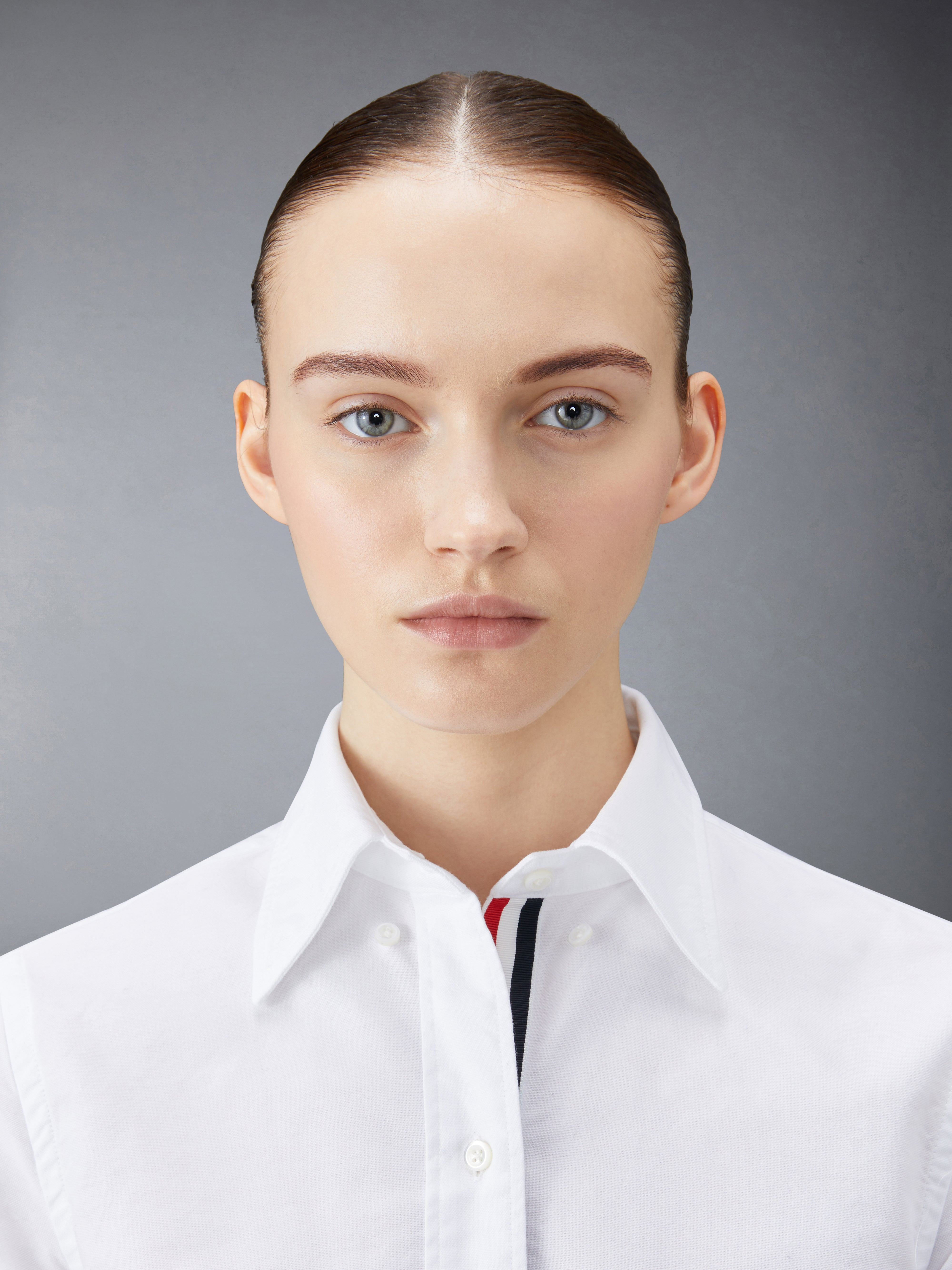 logo-patch cotton shirtdress - 6