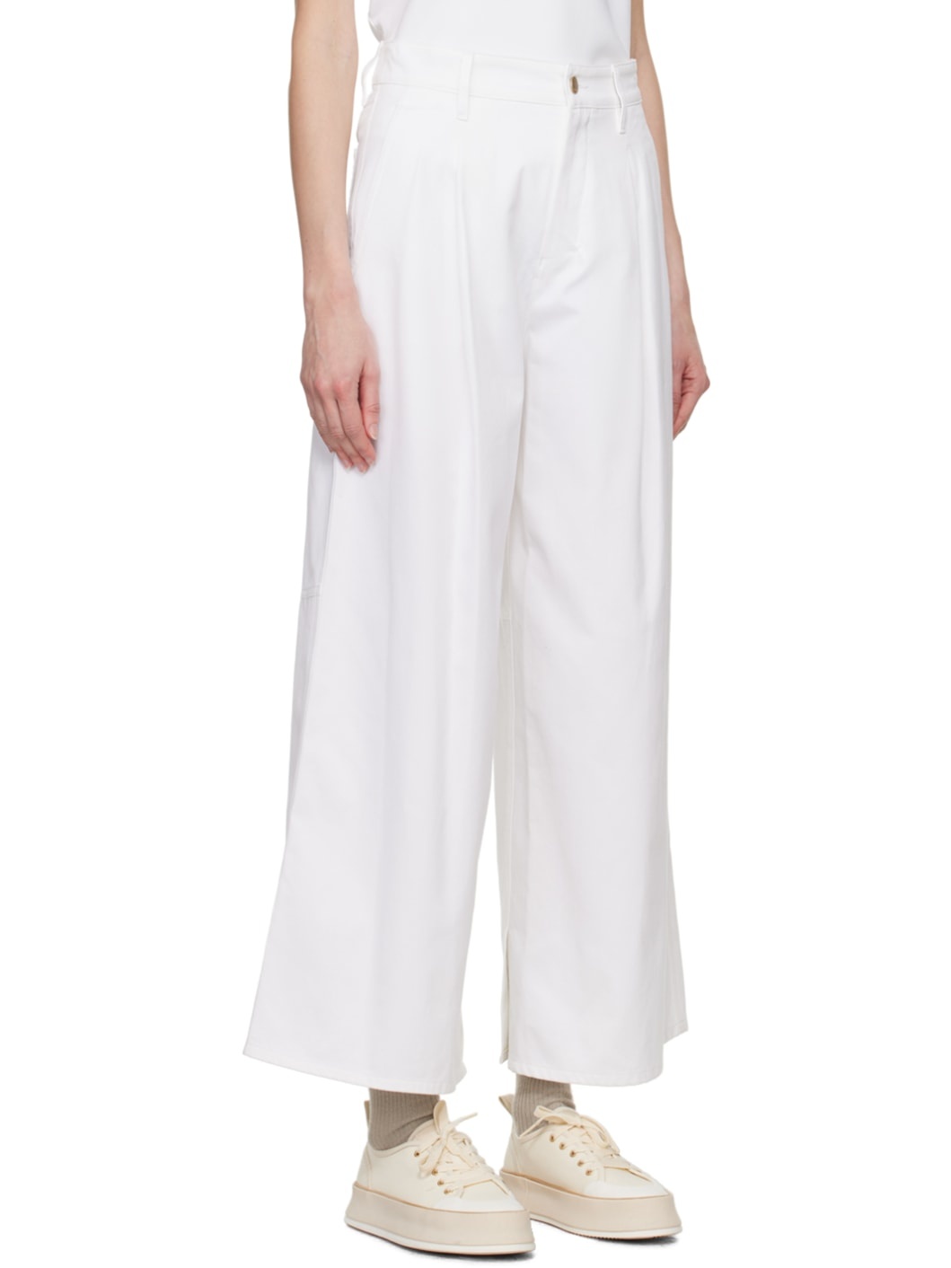 White Vincent Trousers - 2