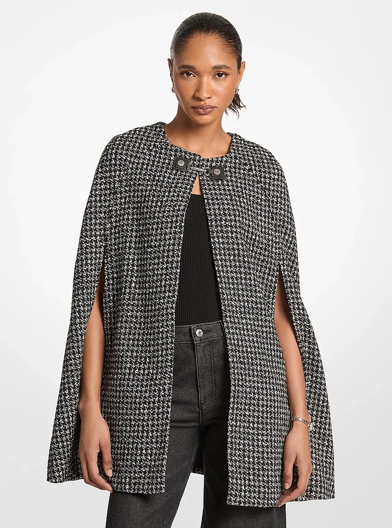 Carson Houndstooth Cape - 1