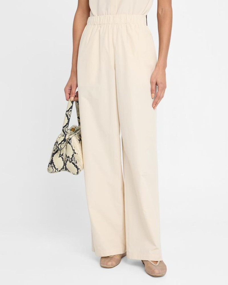 Riverside Wide-Leg Organic Cotton Poplin Pants 4