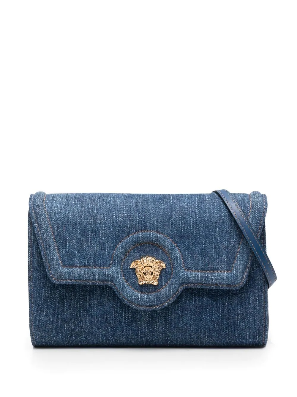 La Medusa denim crossbody bag - 1