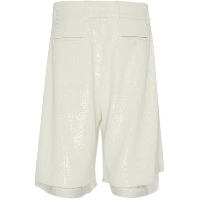 AMIRI Covered sequins layered shorts outlook