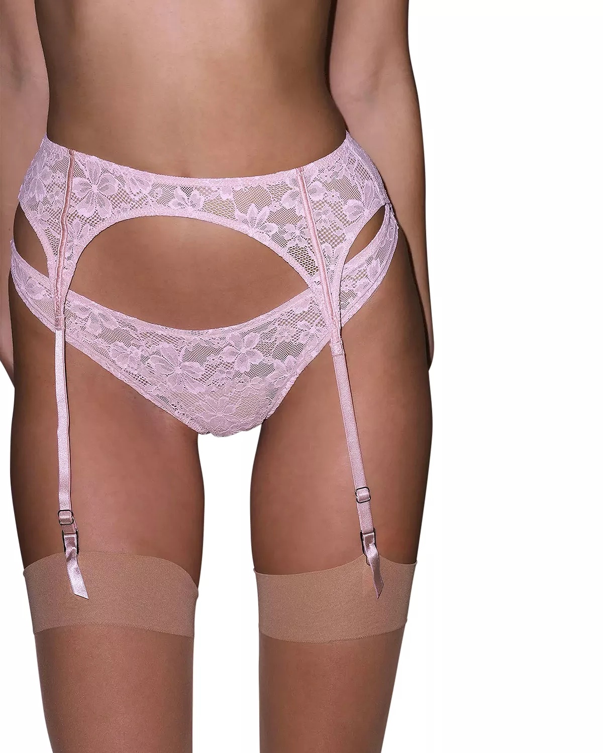 Le Stretch Multifit Lace High Leg Thong - 2