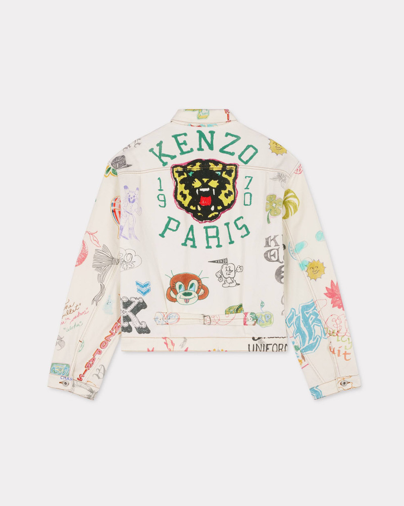 KENZO 'KENZO Drawn Varsity' trucker jacket outlook