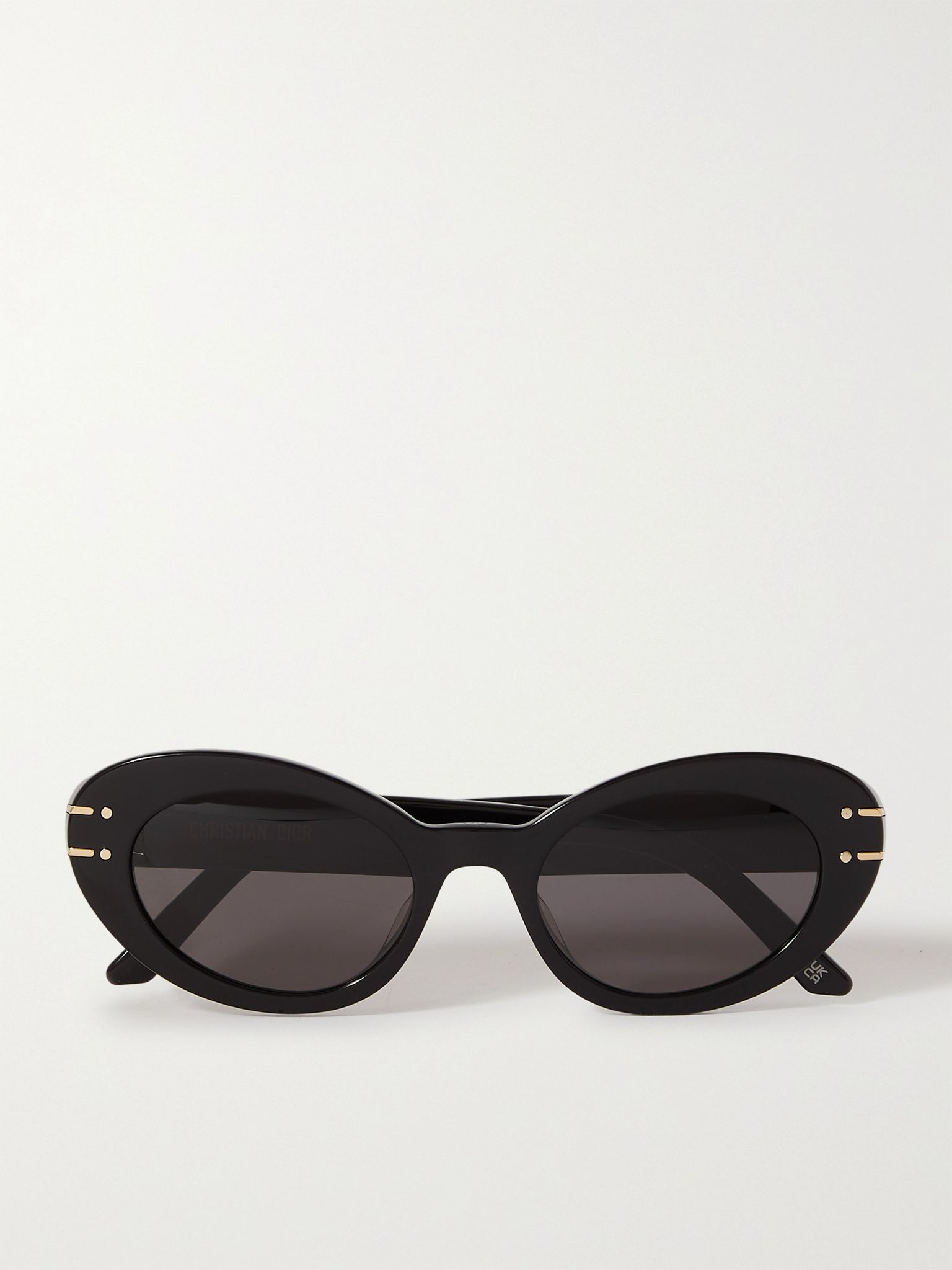 DiorSignature B3U cat-eye acetate and gold-tone sunglasses Black - 1