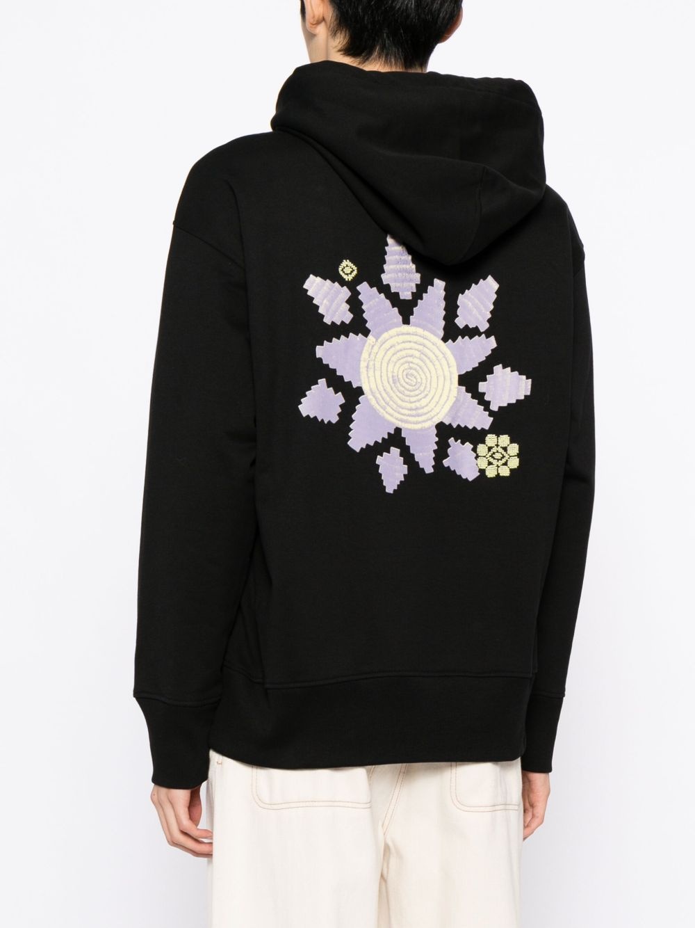 Alkhws logo-print cotton hoodie - 4