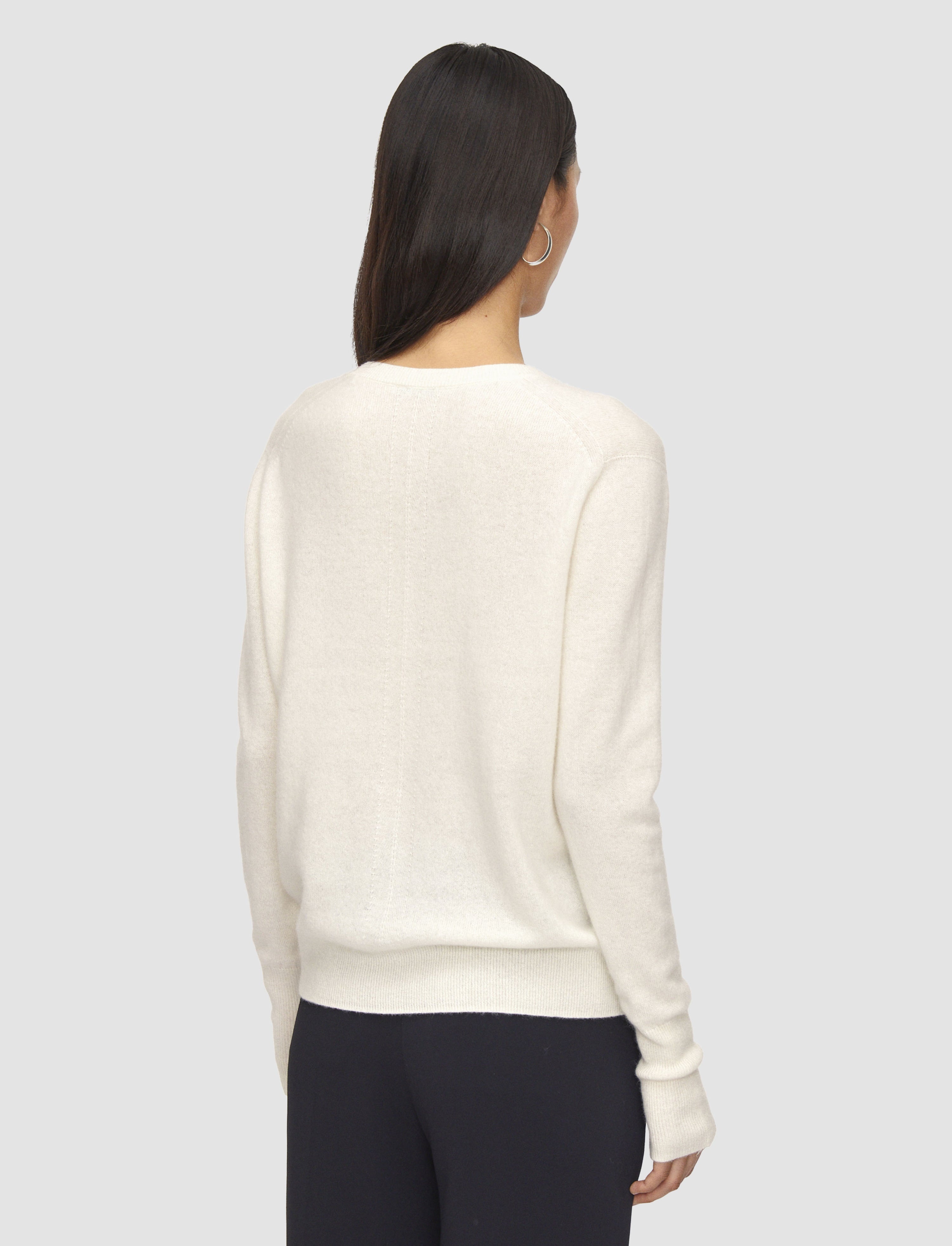 Light Pure Cashmere V Neck Jumper - 4