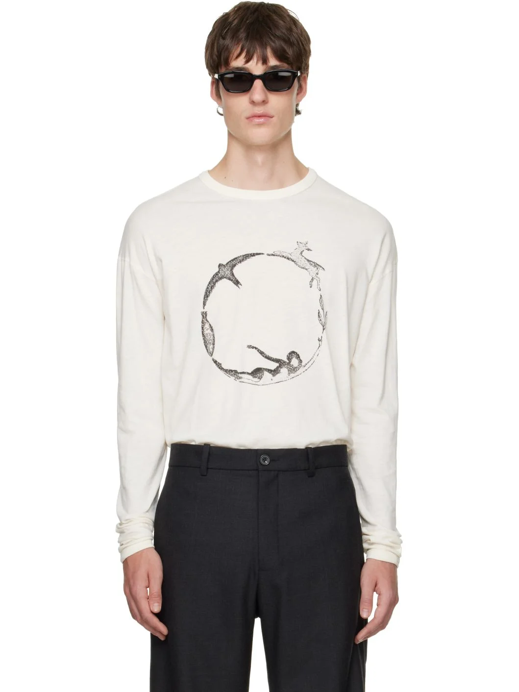 Off-White 'Circle of Life' Long-sleeve T-shirt - 1