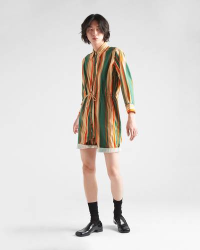 Prada Printed cotton short jumpsuit outlook