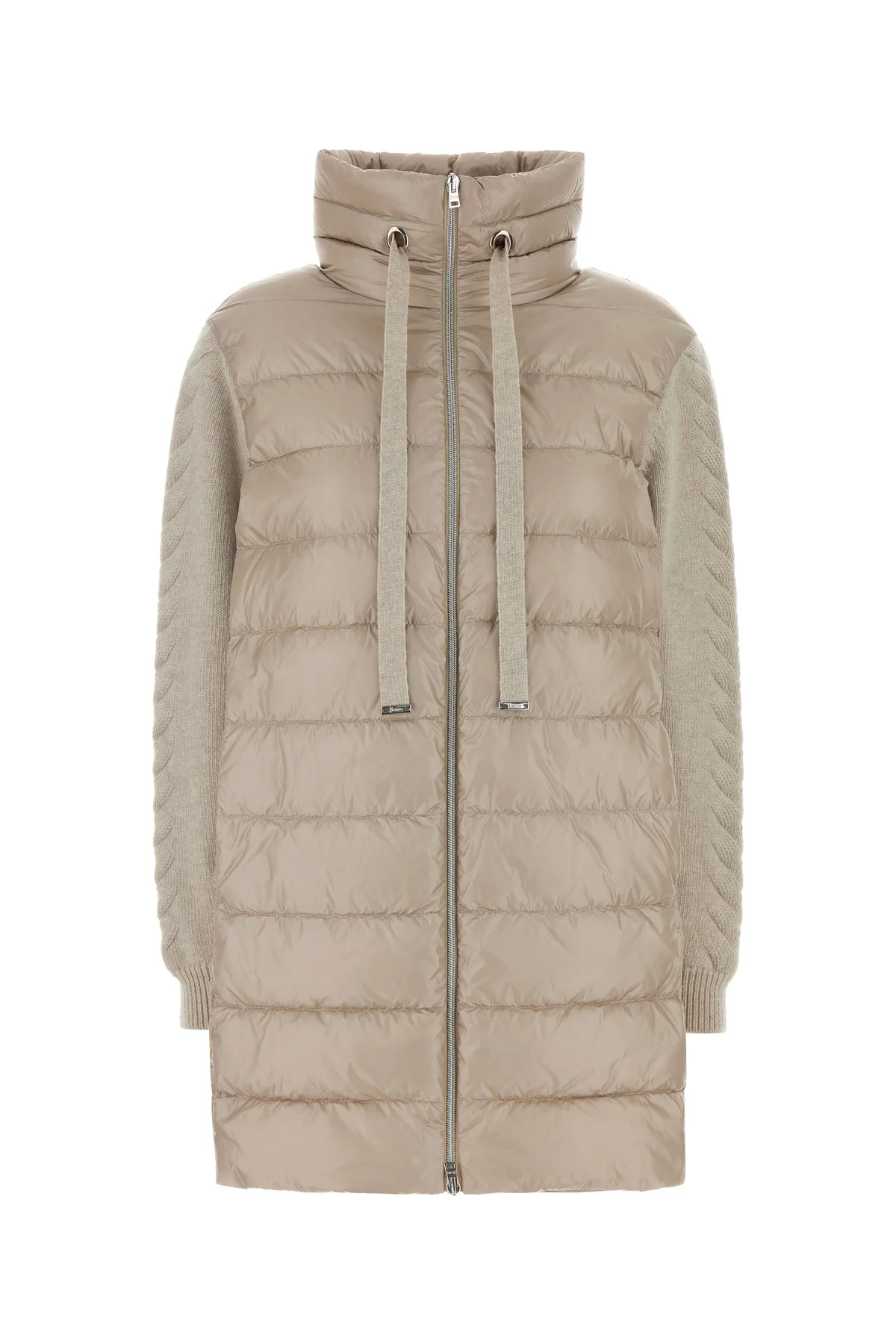 Sand nylon down jacket - 1