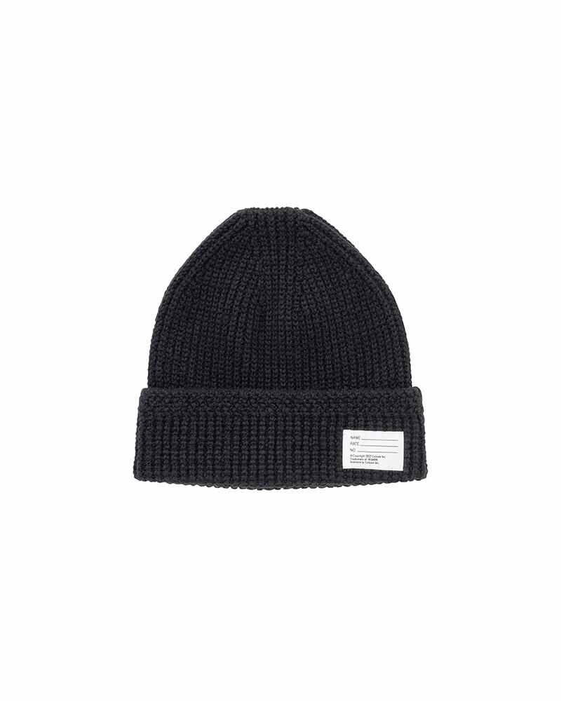 KNIT BEANIE (W/WS) BLACK - 1