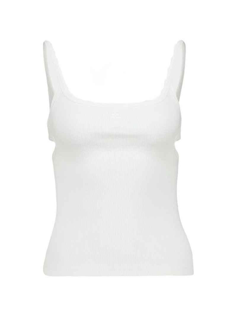 90's cut-out ribbed tank top 1